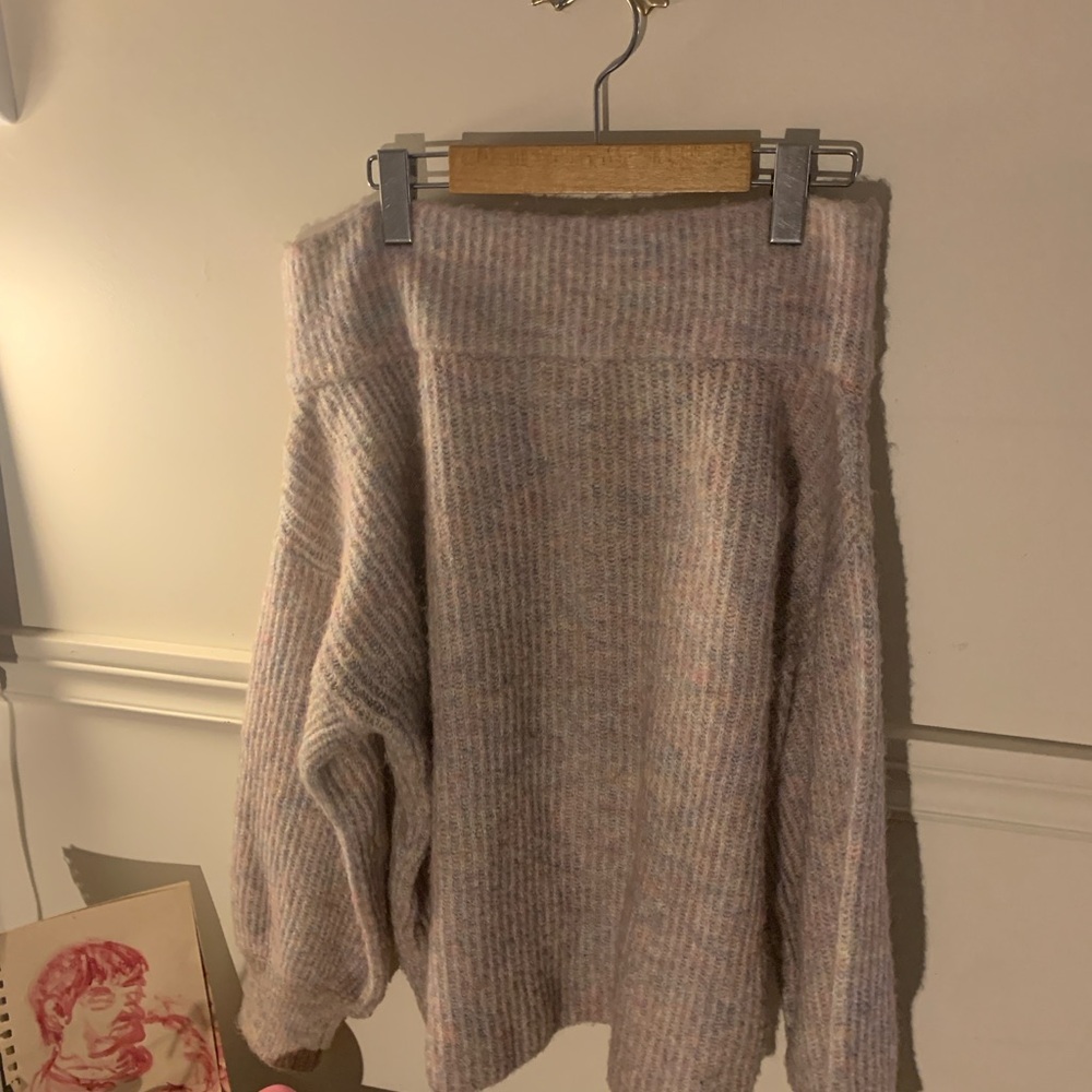 Women's Off-Shoulder Sweater - Cream